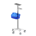 Hospital  Medical  fixed height  trolley Mobile Portable Ultrasound Scanner  Medical Cart With Wheels